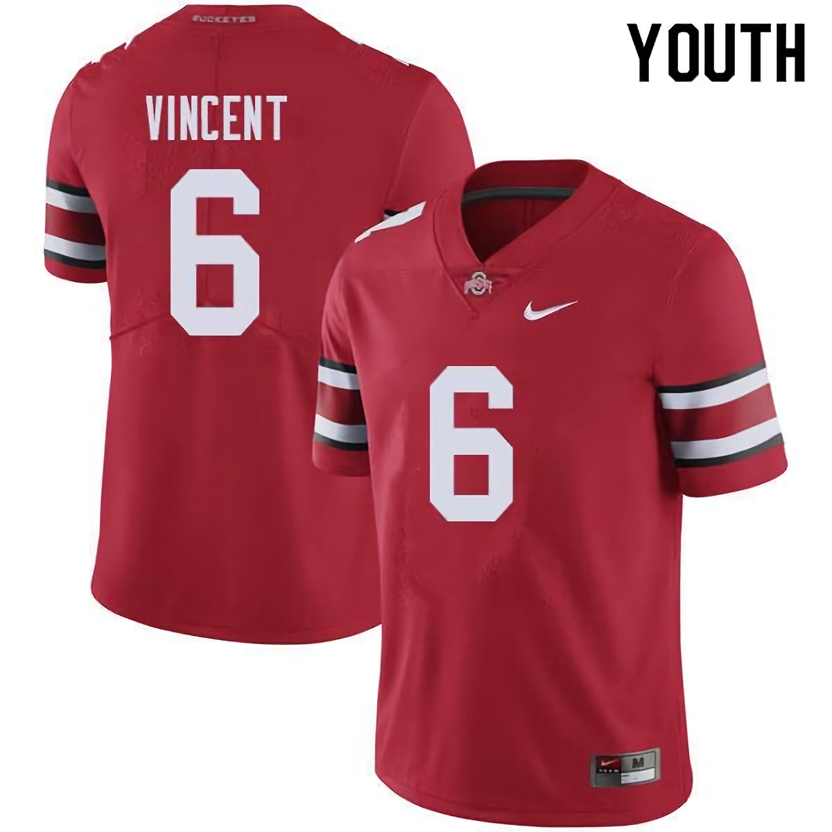 Taron Vincent Ohio State Buckeyes Youth NCAA #6 Nike Red College Stitched Football Jersey CIH8056XS